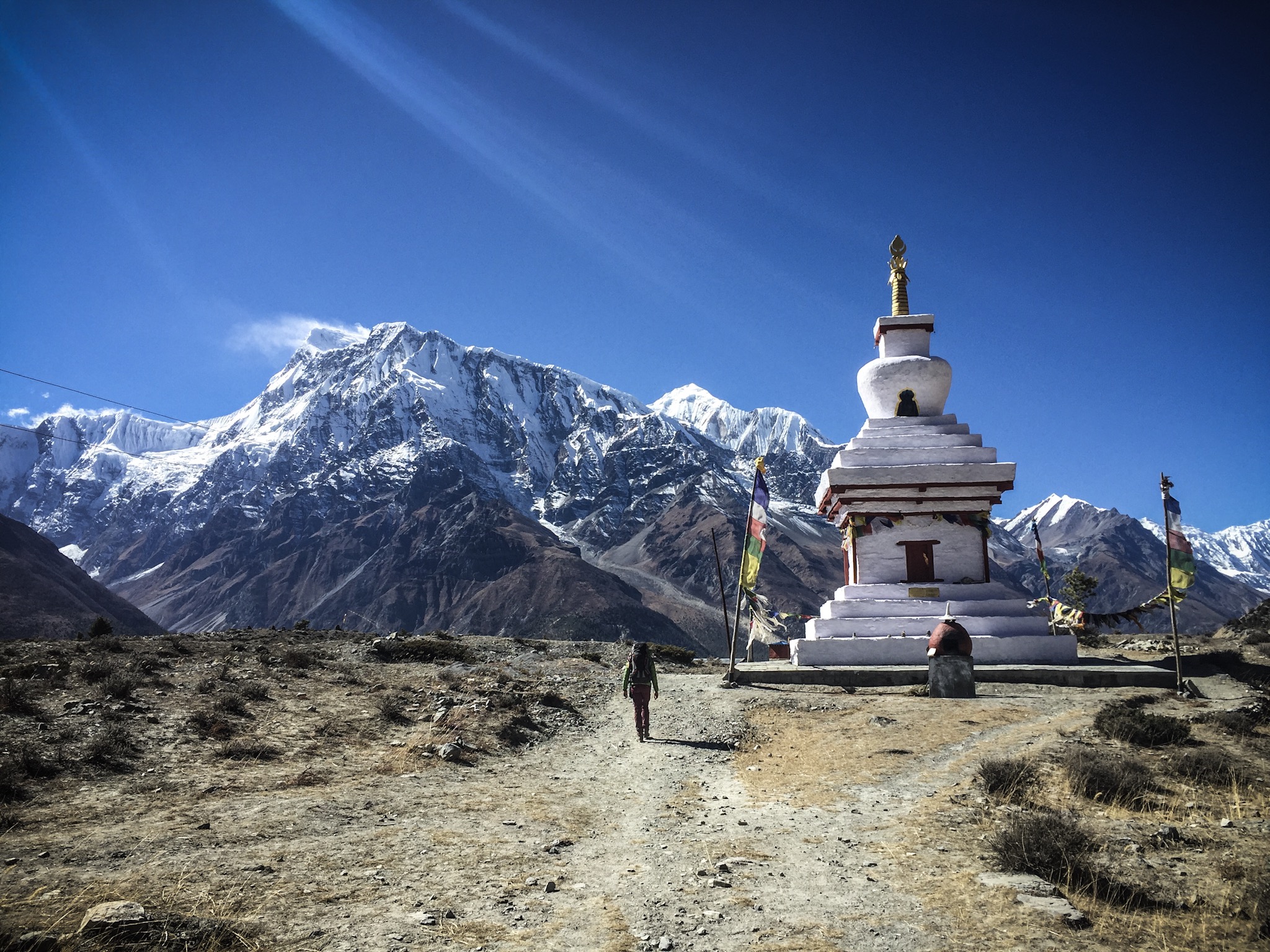 Annapurna Circuit Trail - main view in Kathmandu